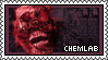 A stamp with the album cover of Burn Out at the Hydrogen Bar, on it.