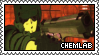 A stamp with the album cover of East Side Militia, on it.